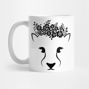 Cat Kitten lion flower cute Kitties cats lover Mug